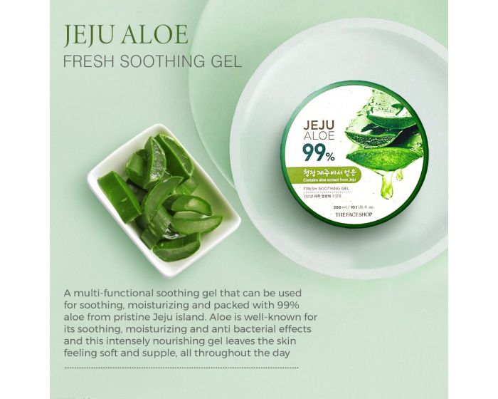 Buy Jeju Aloe Fresh Soothing Gel Online The Face Shop Personal Care Skincare Beauty Products Online The Face Shop